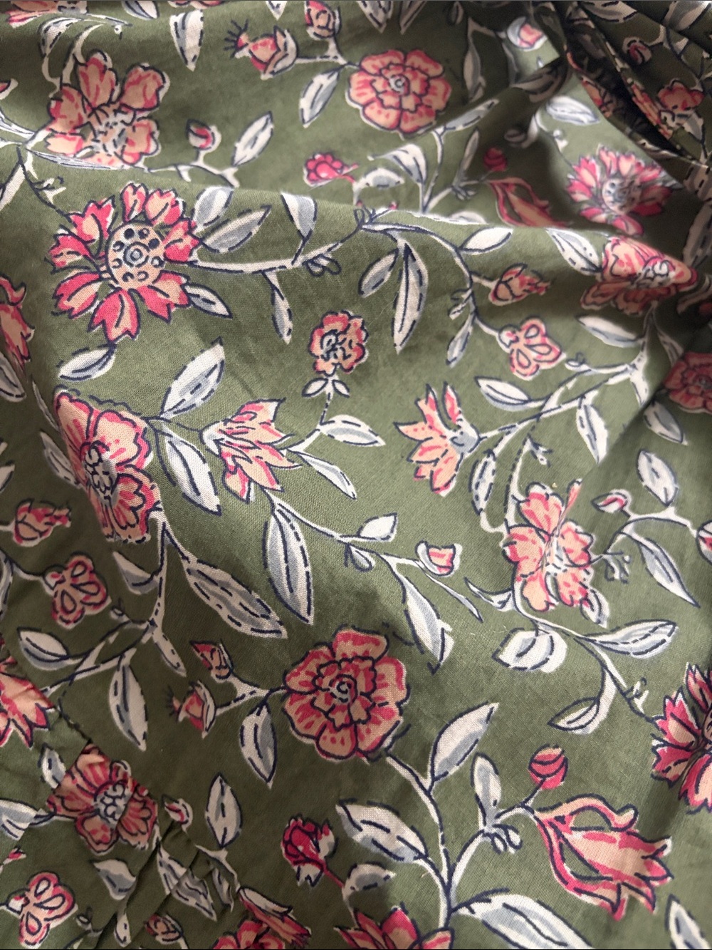 NWT Dune Dress Halter Maxi Khaki with Pink Floral Print - Picture 15 of 16